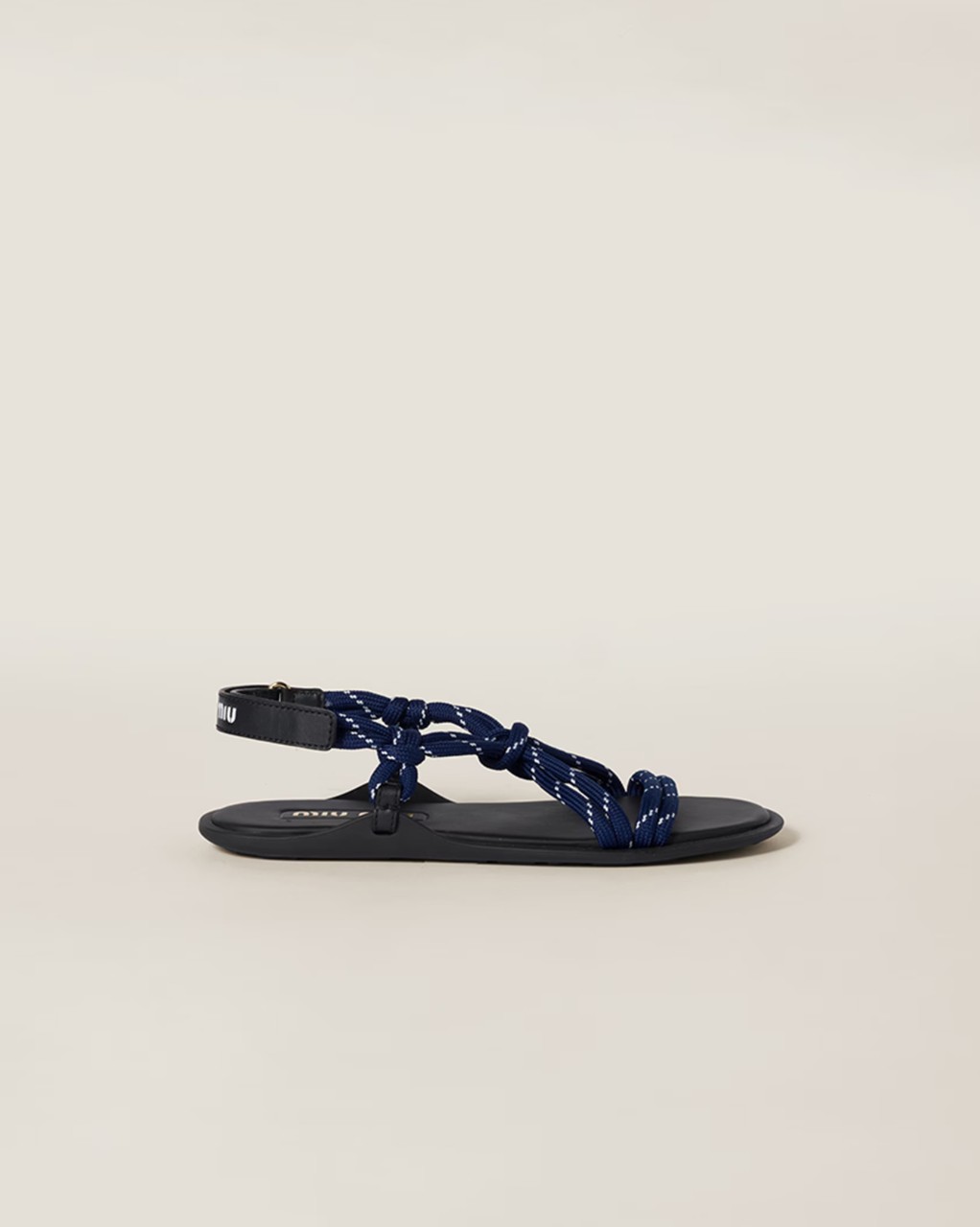 Riviere cord and leather sandals